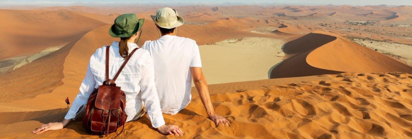 On honeymoon in Namibia