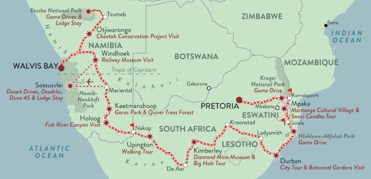The African Trilogy Journey, Rovos Rail