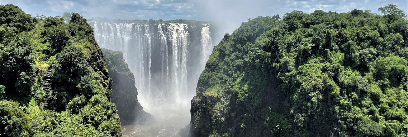 View of Victoria Falls, Waterberry Lodge