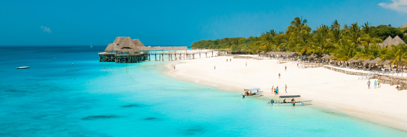 White sandy beaches of Zanzibar