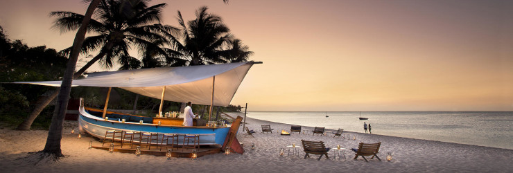 Relax and unwind at the Benguerra Island Resort's beach bar