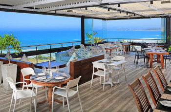  A view out over the ocean during breakfast at Brenton Haven Resort