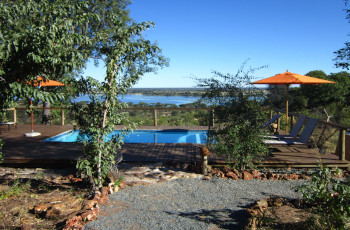 View from the pool at Chobe Elephant Camp