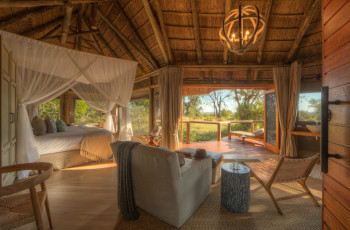 Safari rooms at Camp Moremi, equipped with all the amenities