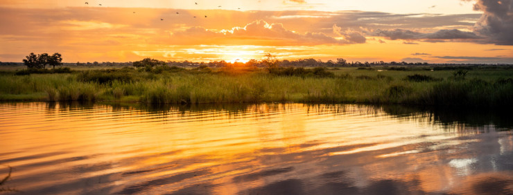 Sunset along the Chobe River