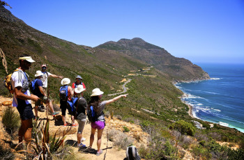 The view of Chapman's Peak Drive from Hout Bay