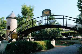 the famous goat tower at Fairview Wine Estate