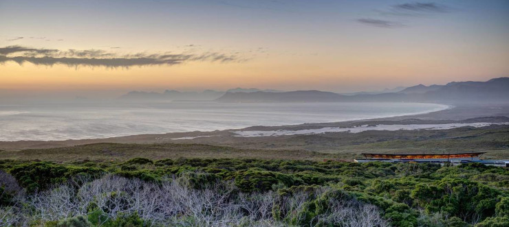 View over Walker Bay from Grootbos Forest Lodge