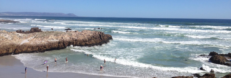 The beaches of Hermanus, great for kids to explore