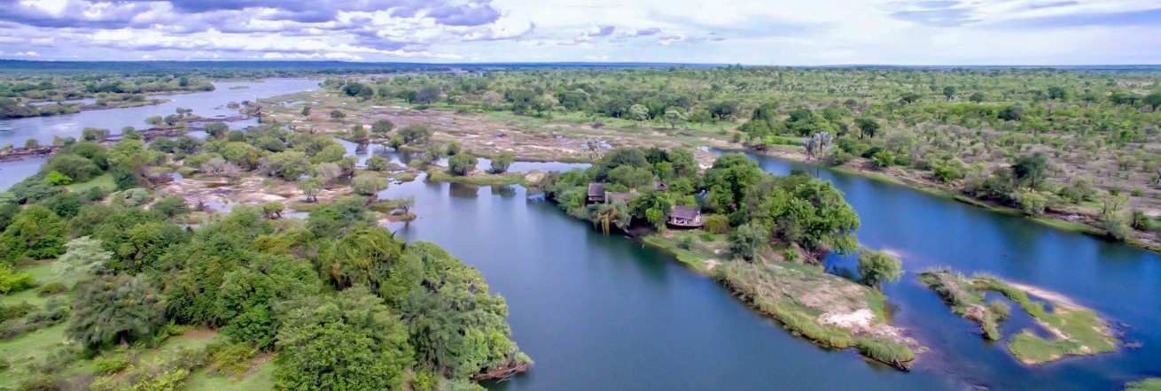 Sindabezi Island Lodge above the Victoria Falls