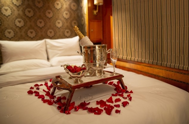 Honeymoon suite on the Blue Train