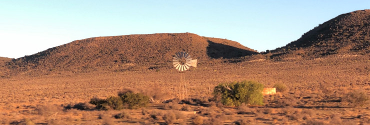 Lone windmill in the Tankwa Karoo National Park