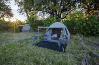  Kweene Trails camp setup at Magwegwe Camp in the Okavango Delta, Botswana