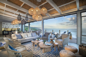 Take in the views from the main area at Lekkerwater Beach Lodge