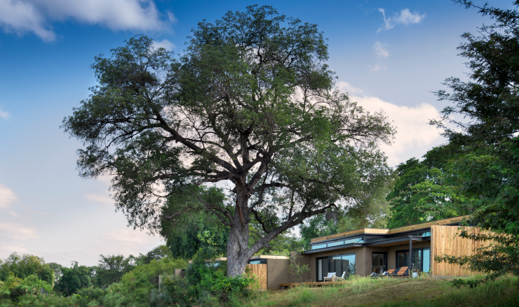 View of Lion Sands River Lodge