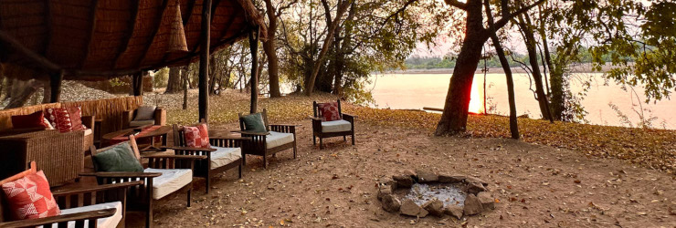  The Luambe Camp Boma, on the banks of the river