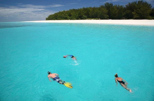 Snorkelling at Mnemba Island Lodge, Zanzibar