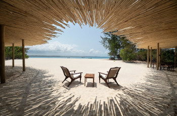Your private lounging area looking out over the beach