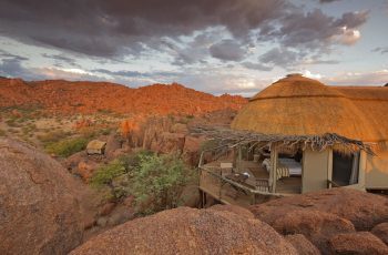 View of the rooms at Mowani Mountain Camp