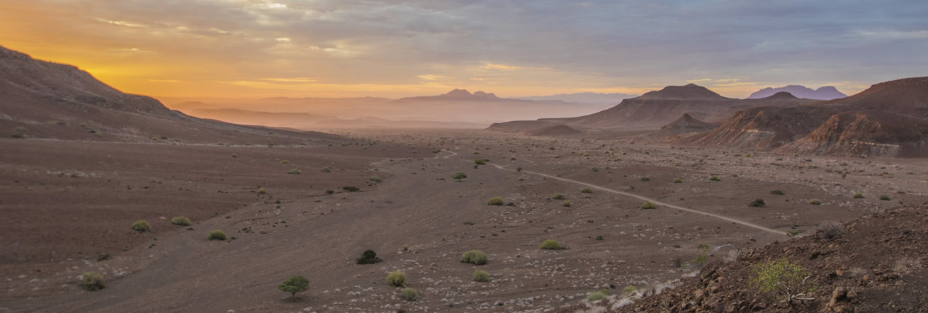 The vast open spaces of Damaraland