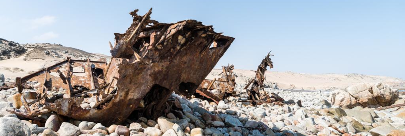 The hostile Skeleton Coast got is name from the many shipwrecks on the shores, Shipwreck Lodge