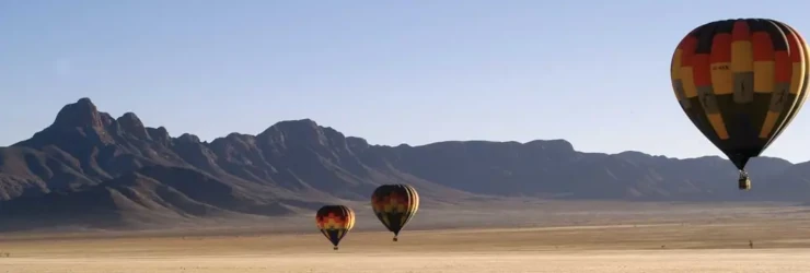 Hot air balloon flight, Sossusvlei, Namibia