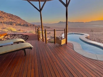 View from the pool at Namib Outpost