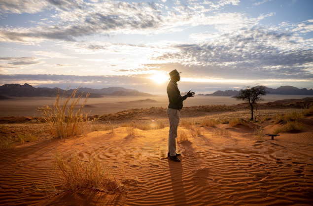 Namibia has drastically varied desert landscapes, Wolwedans Dune Camp