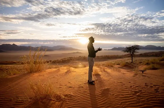 Namibia has drastically varied desert landscapes, Wolwedans Dune Camp