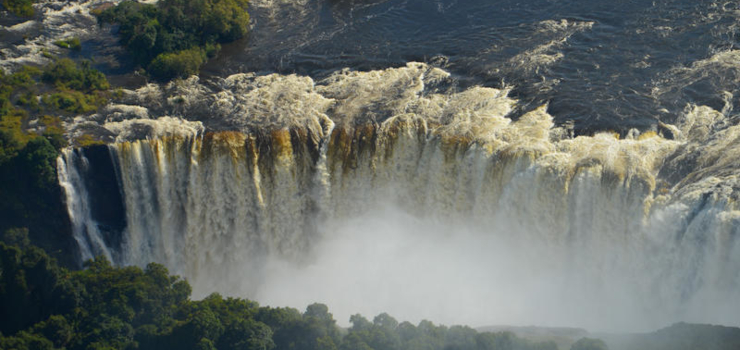Aerial View of the Victoria Falls
