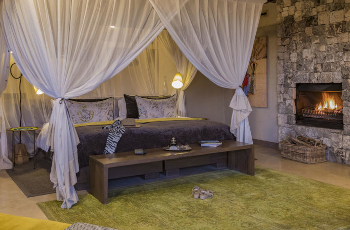 Room interior at the Fort, Onguma