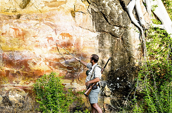 Rock art near Singita Pamushana