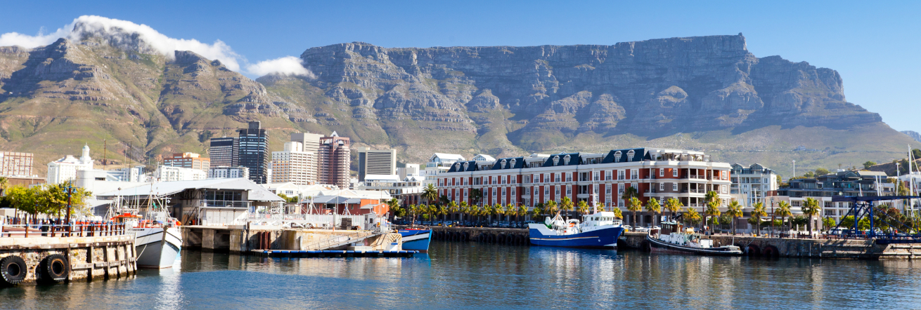 The V&A Waterfront and Table Mountain, Cape Town