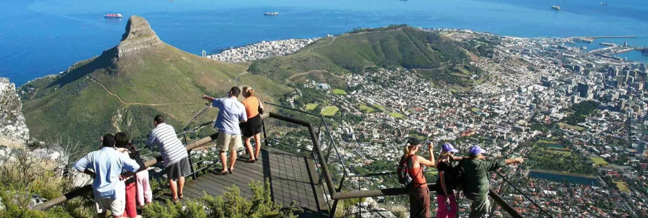 A view from the top of Table Mountain