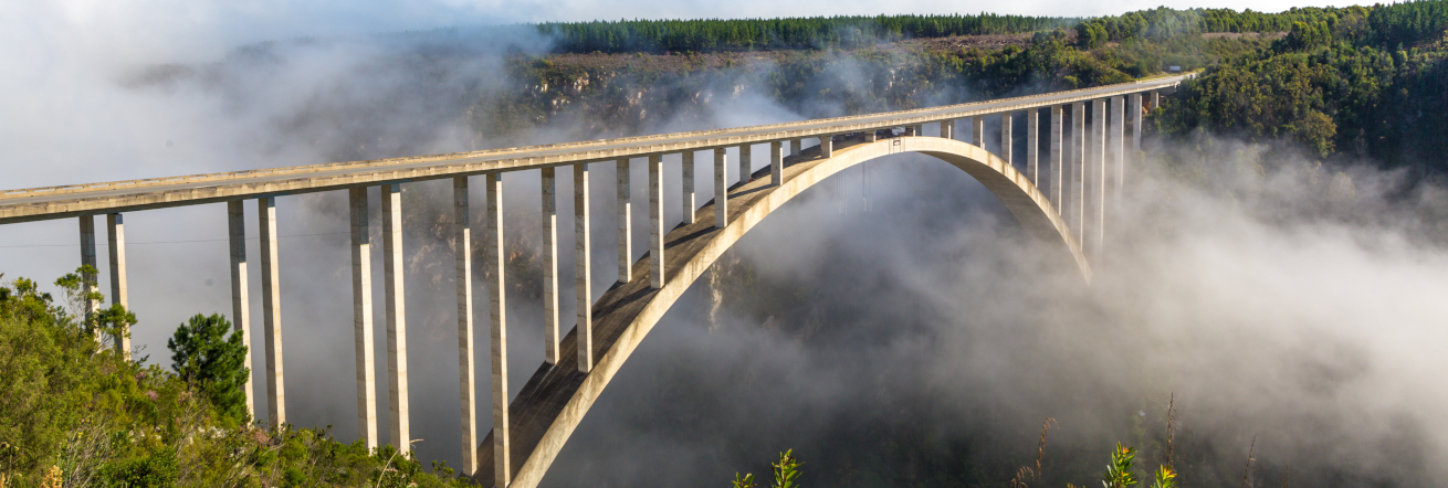 The Bloukrans Bridge, home to Africa's highest bungy jump