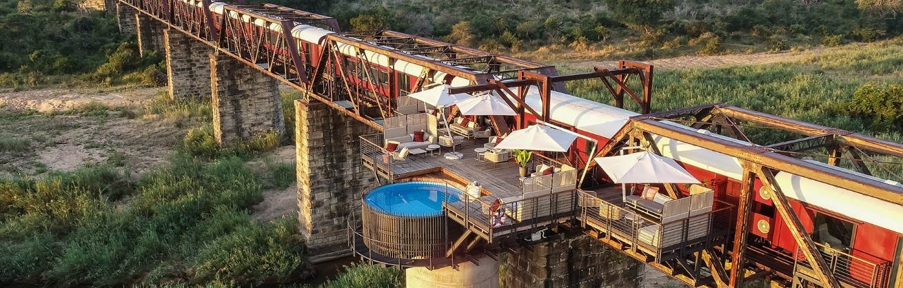  A view of the Kruger Shalati - The Train on the Bridge