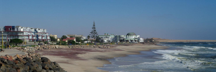 View of Swakopmund and the beaches