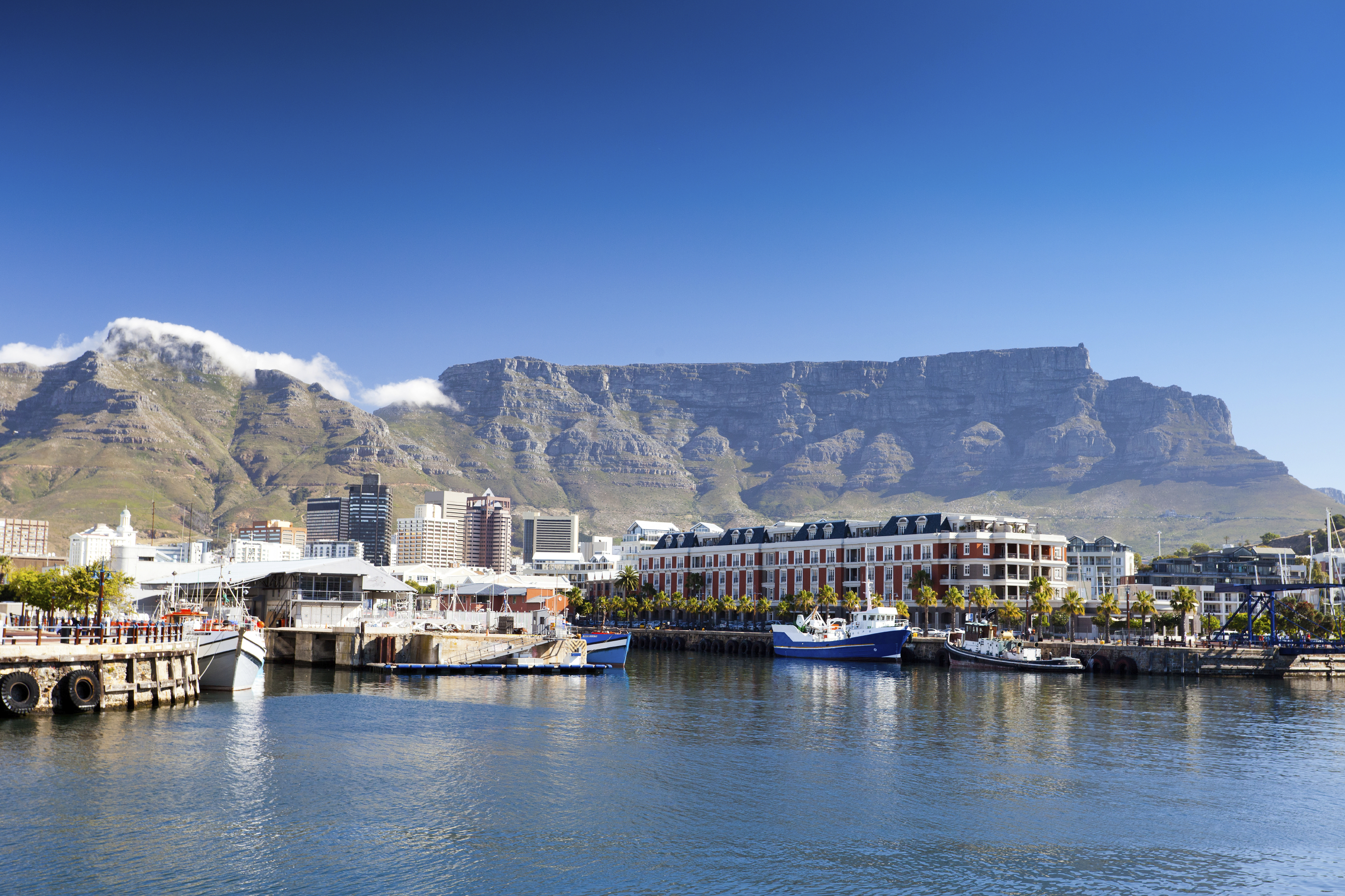 The welcoming site of Table Mountain, Cape Town, South Africa
