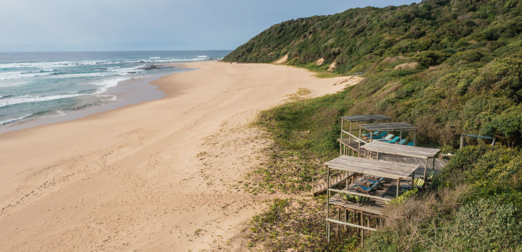 Beach views at Thonga Beach Lodge