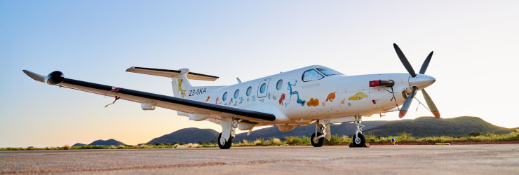 Arrive in style at the Tswalu airstrip