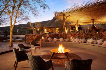 Relax in the evenings around the camp boma