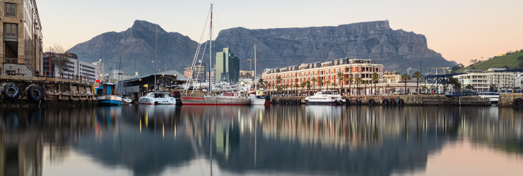 View of Table Mountain from the V&A Waterfront