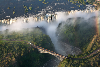 Aerial View of Victoria Falls