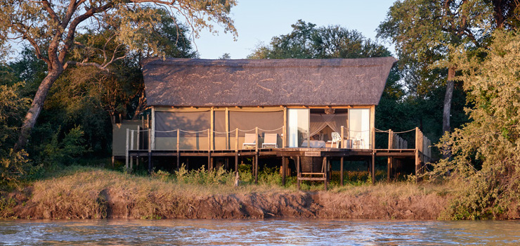 Victoria Falls River Lodge Tents on the Zambezi River