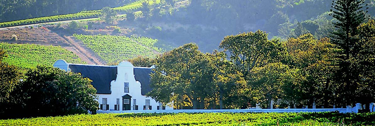 Cape Winelands, home to South Africa's fine wines