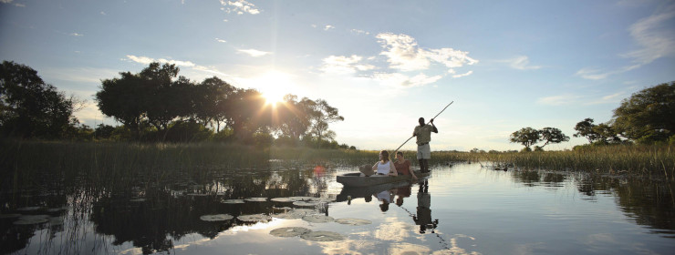 The waterways of the Okavango Delta