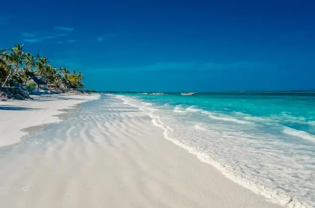 White sandy beaches of Zanzibar