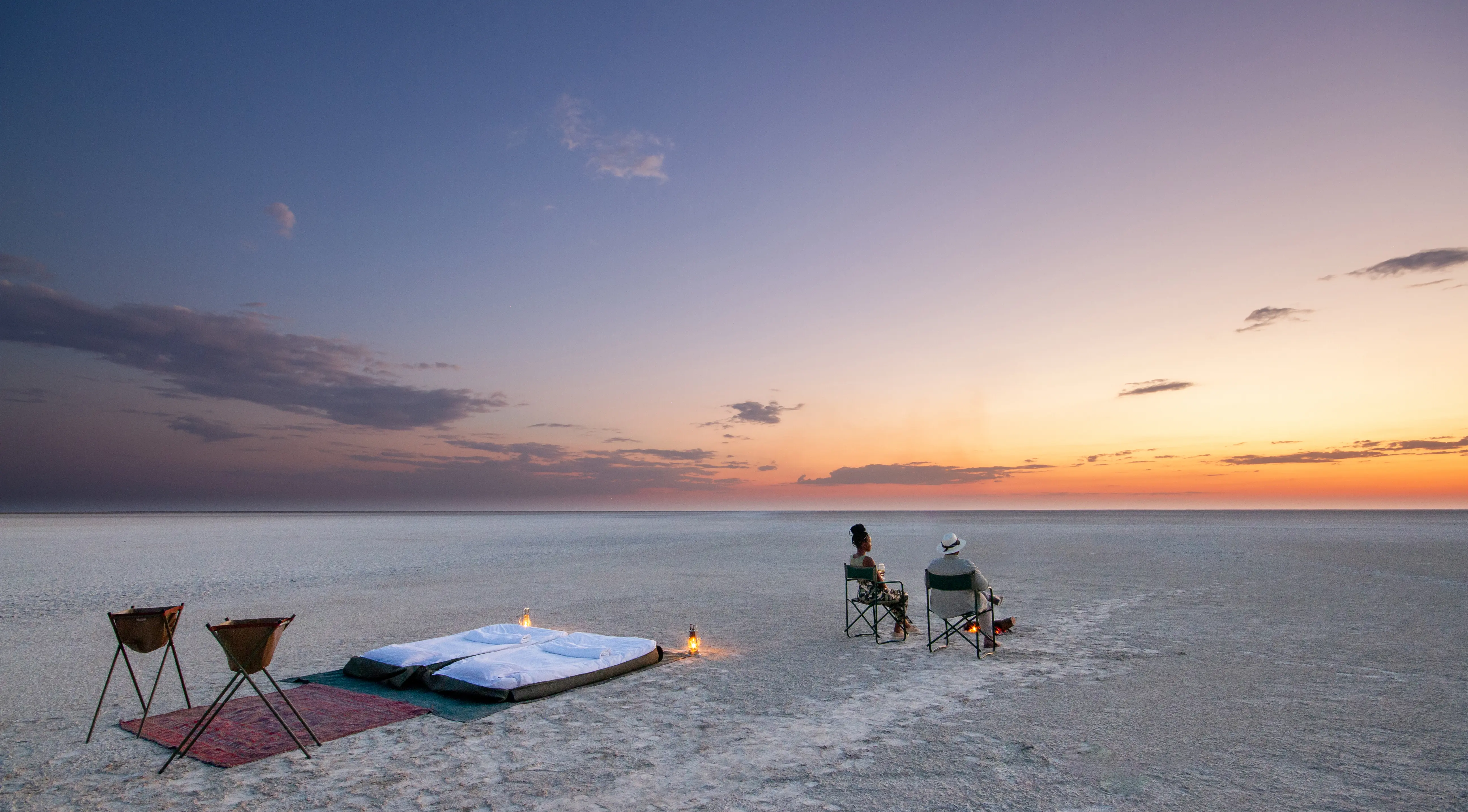 A Botswana safari like no other, exploring the Makgadikgadi Salt Pans, the Okavango Panhandle and the Moremi Game Reserve