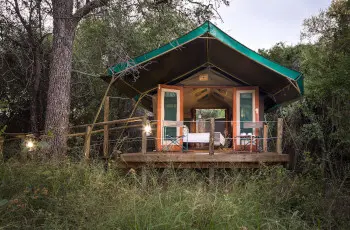 Tent exterior, Mashatu Tented Camp