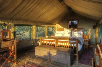 Interior of the Luxury Tents, Camp Xaxanaka, Okavango Delta